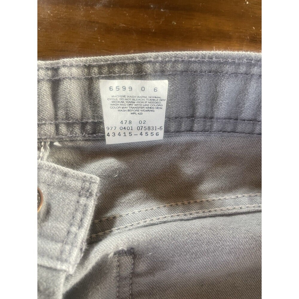 VTG Levi’s 43415-4556 Gray denim 36x30 Jeans With Brown Tab - Picture 6 of 7